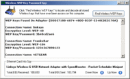 Wireless WEP Key Password Spy screenshot